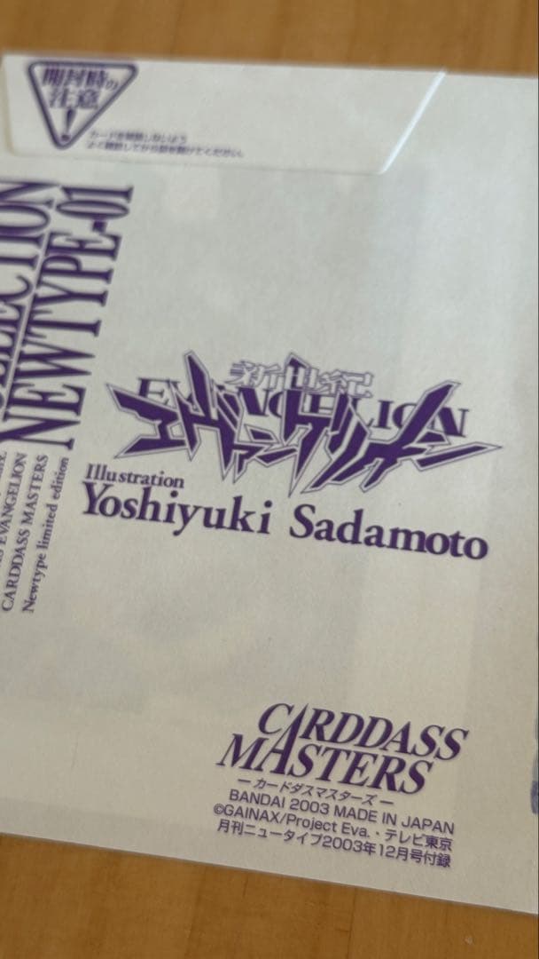 未開封　エヴァンゲリオン　カードダスマスターズ第四集発売記念　Newtype限定