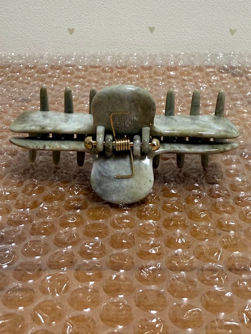 新品［UNDO HAIRWARE］No.4 ヘアクリップ**グリーンマーブル**