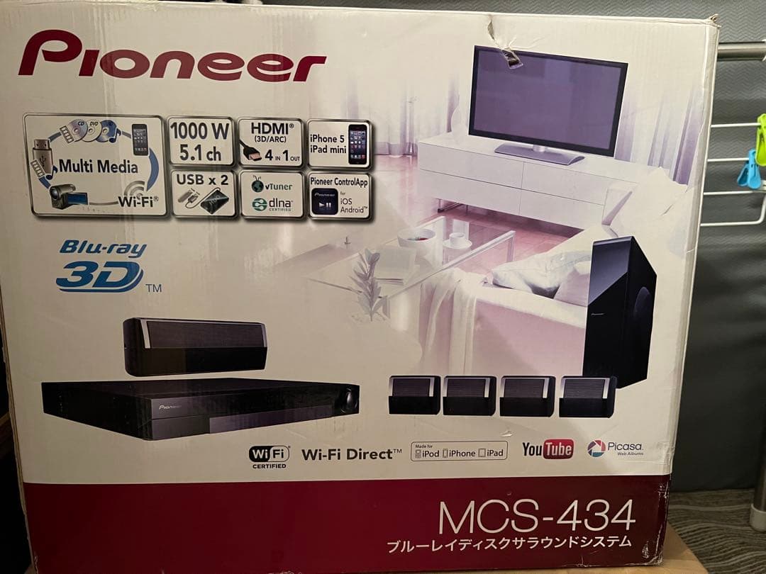 PioneerブルーレイディスクサラウンドシステムMCS-434新品・未使用