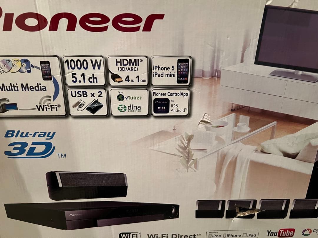 PioneerブルーレイディスクサラウンドシステムMCS-434新品・未使用