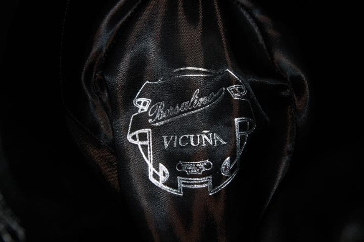 Borsalino ビキューナ ホンブルグハット 59 ボルサリーノ ブラウン