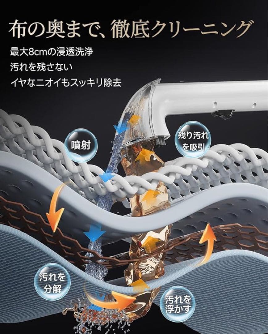 最終値下げ❗️スチームクリーナー　超強吸引力 カーペットクリーナ　大容量✨【新品】