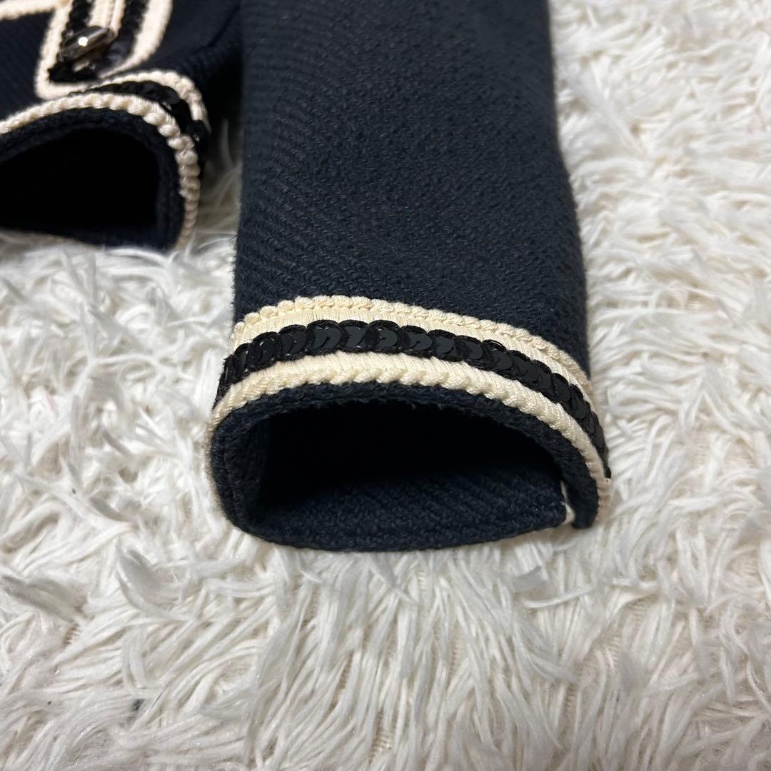 極美品　PaulSmith 変形　ノーカラージャケット　ナポレオン　スパンコール