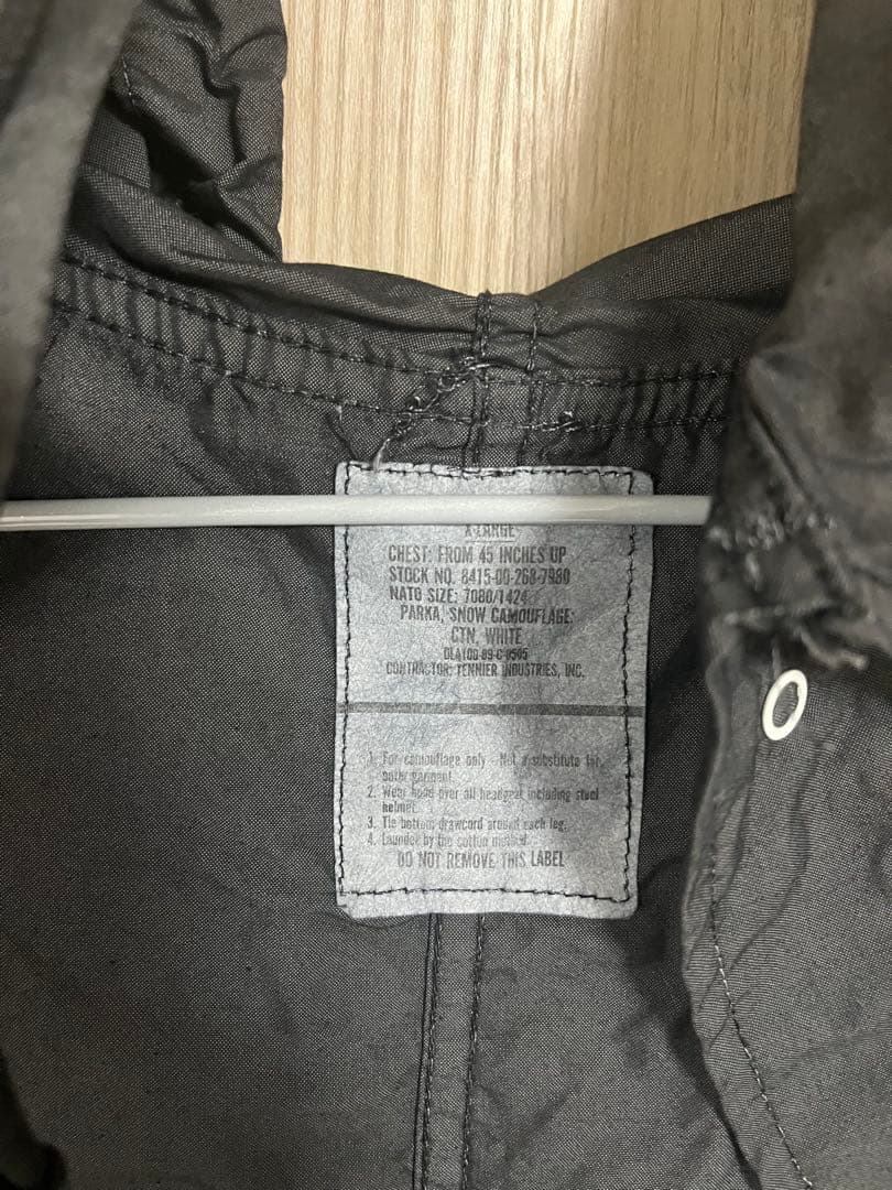 米軍 リメイク スノーカモ モッズコート　XL