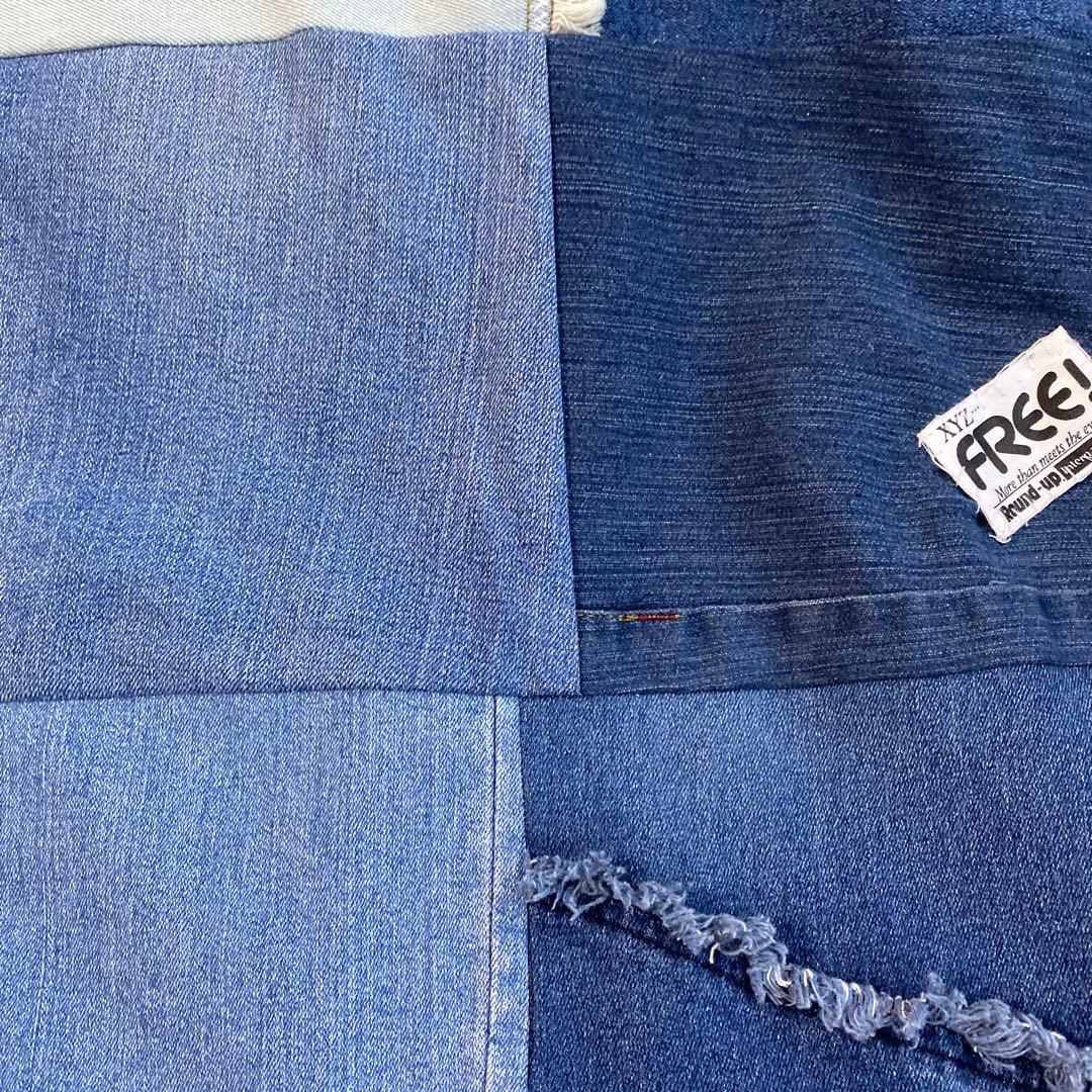 うさぎ年様確認用リメイクデニム マルチカバー　ハンドメイドざっくりベットカバー