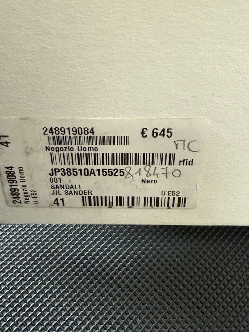 konyan77様用JIL SANDER サンダル　41 ブラック