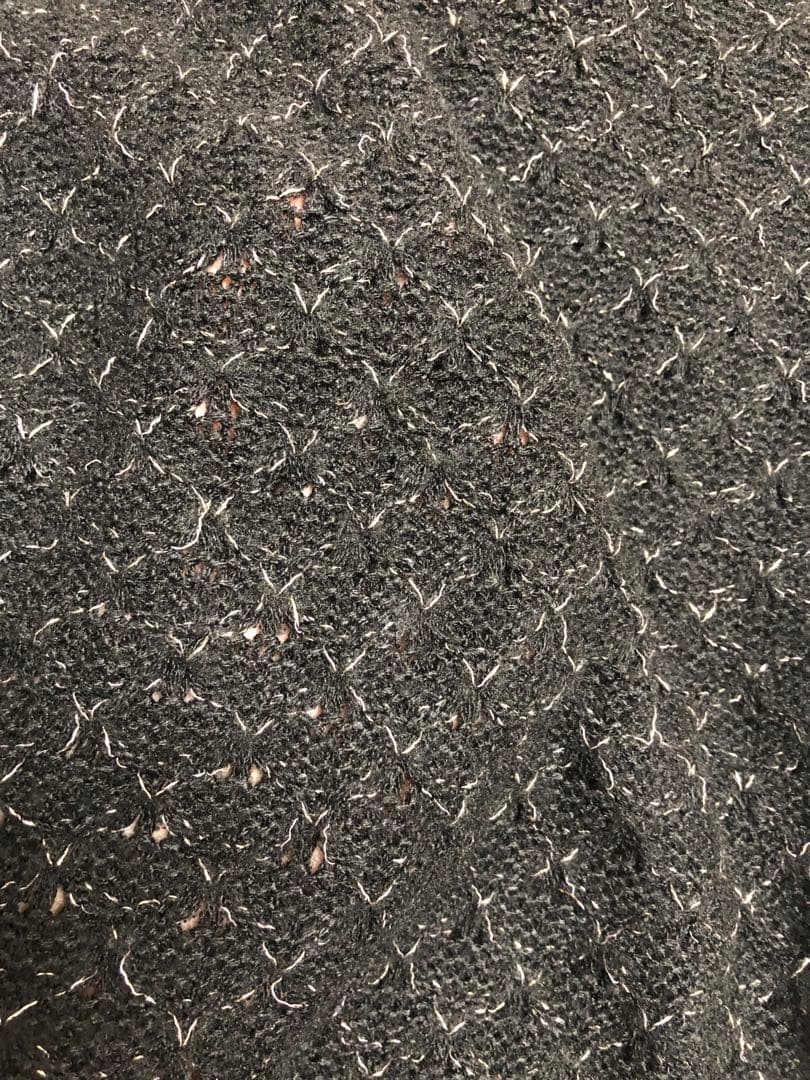 axes femme☆ビッグリボントップス　キラキラフリルニットトップス