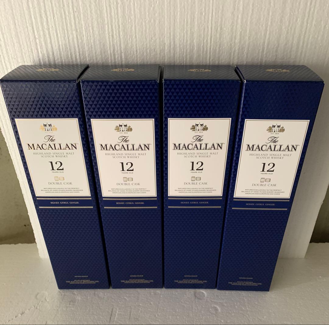 コ*ん様 未開栓 マッカラン 12年 ダブルカスク 箱付 4本セット 700ml