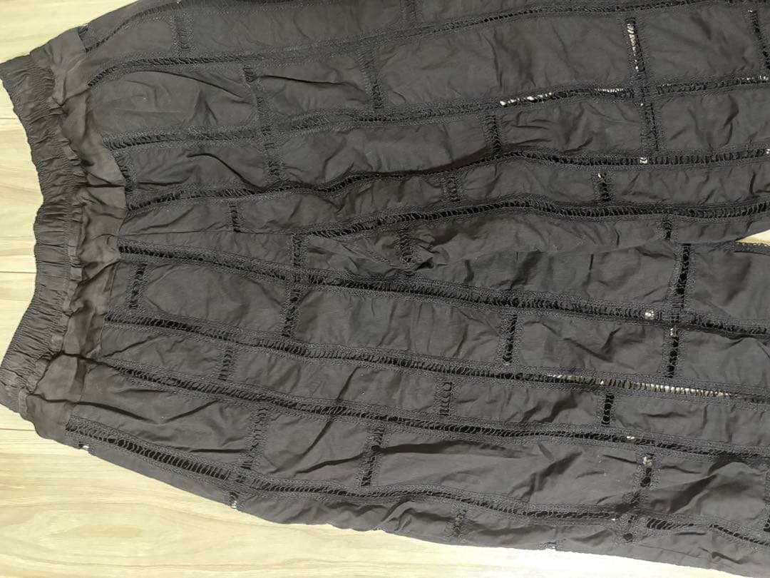 美品 数回着のみ Curensology カレンソロジー エンブロイダリーパンツ