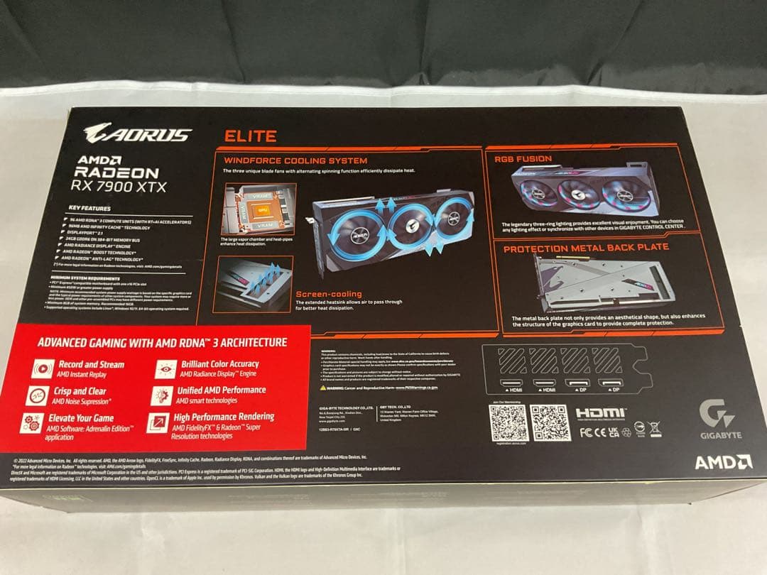グラフィックボード・グラボ・ビデオカード GIGABYTE AORUS AMD RADEON RX 7900XTX 24G