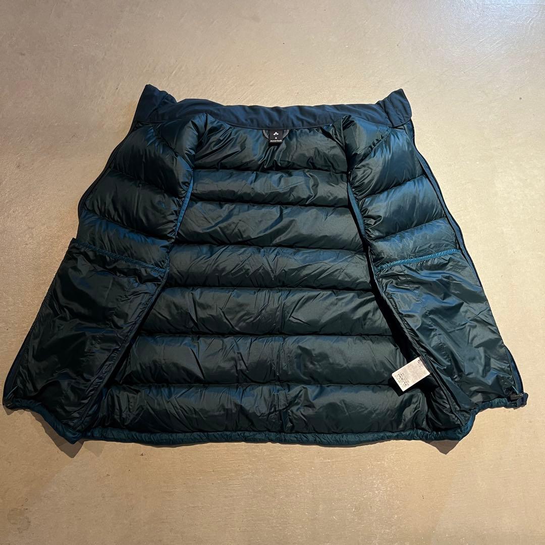 【希少カラー❗️】今期トレンド！mont-bell ダウンベスト　ブルー　S