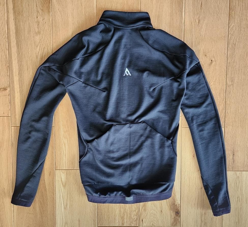 7mesh ウール混　長袖ジャージ　黒　XSサイズ