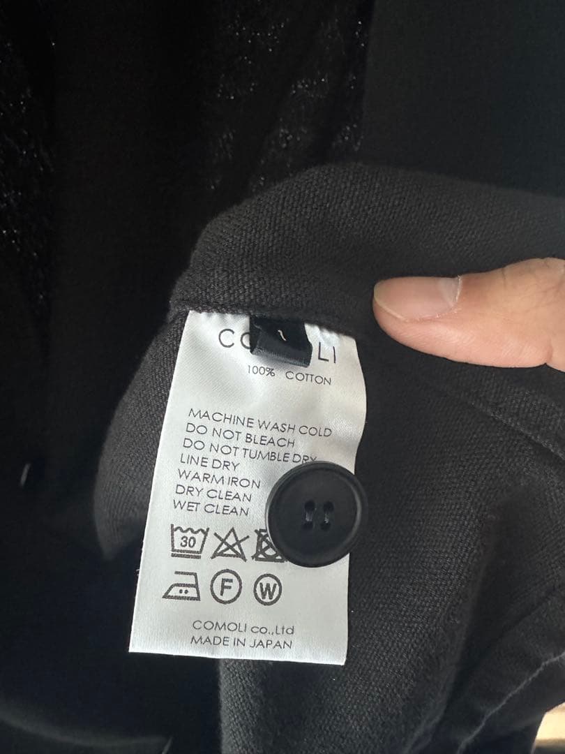22SS comoli ブラックワークジャケット