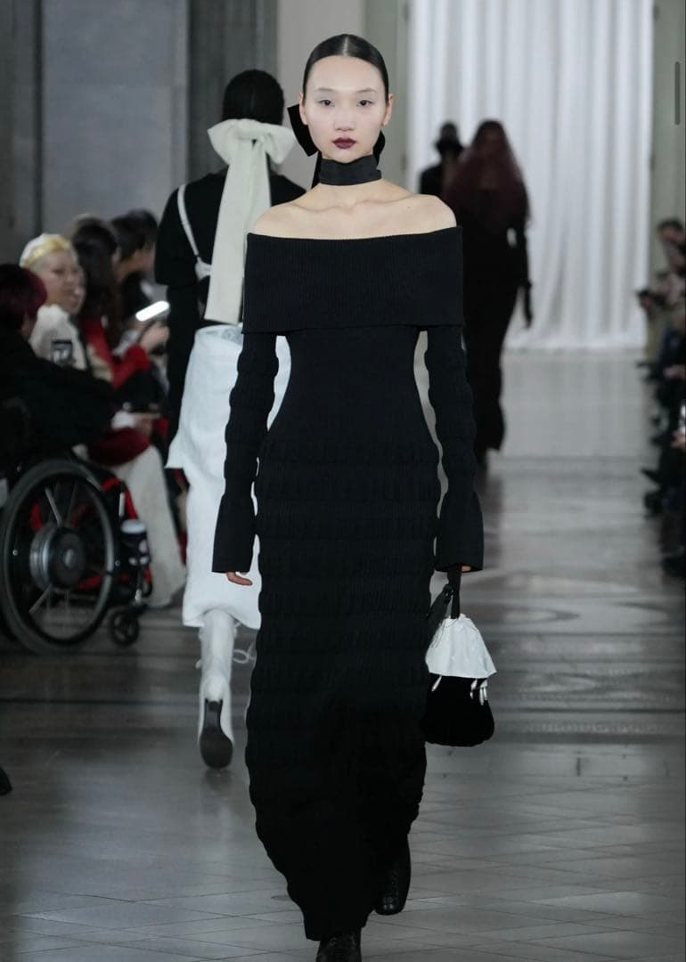 fetico ブラウン ニットワンピース