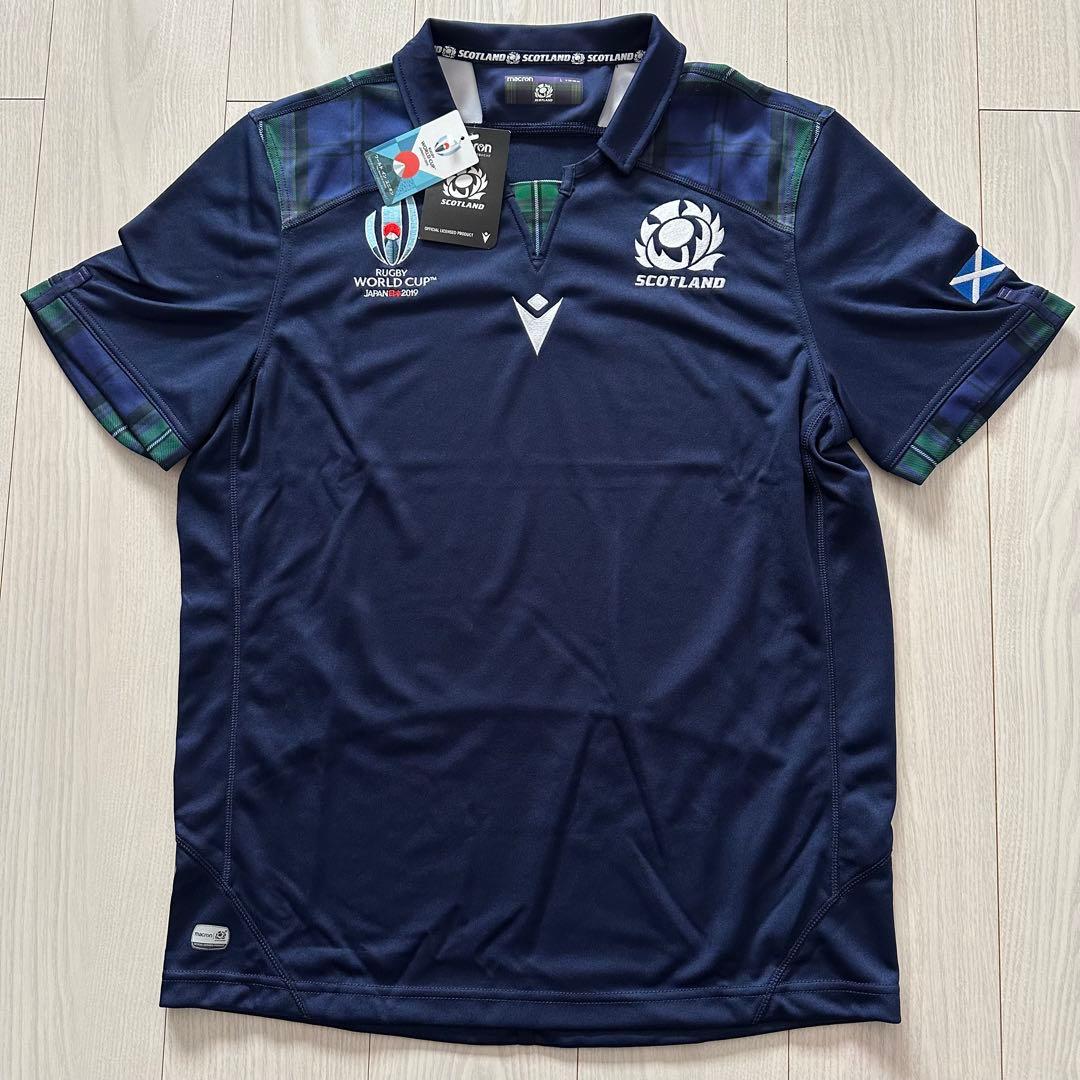 マクロン　スコットランド代表　ラグビージャージ　　W杯　2019年　Lサイズ