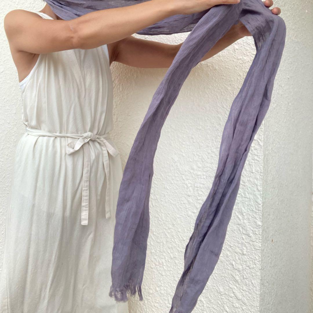 リネンガーゼ　アレンジロングリボン　ターバン