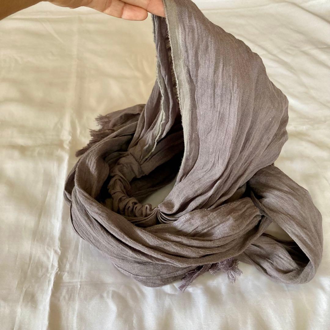 リネンガーゼ　アレンジロングリボン　ターバン