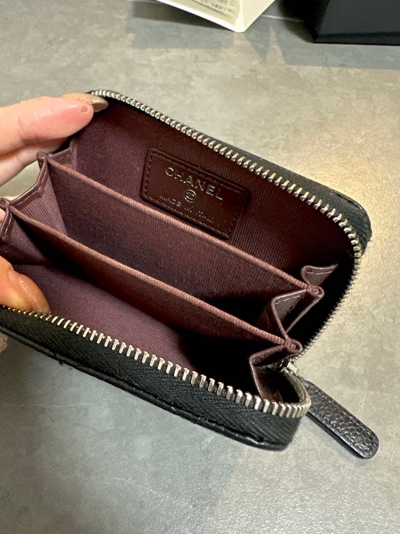 CHANEL クラシック ジップ ケース ブラック