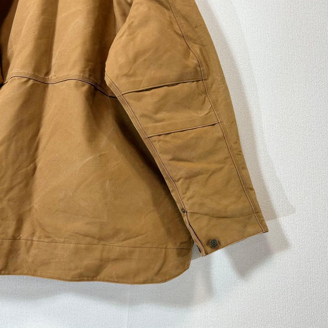 カーハートチョアコートC1093フルスウィング茶キャメルロゴ3XL大アメリカ古着