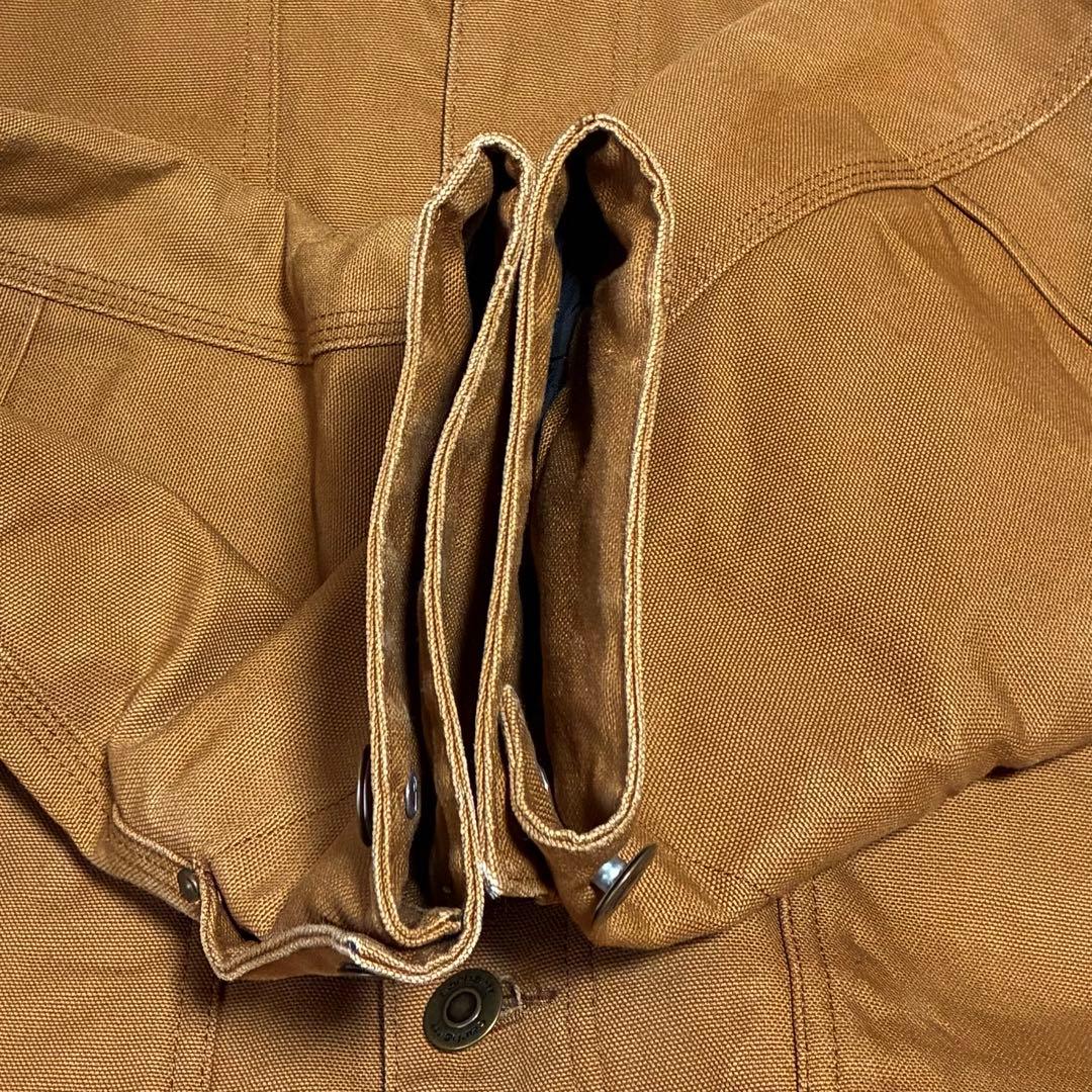 カーハートチョアコートC1093フルスウィング茶キャメルロゴ3XL大アメリカ古着