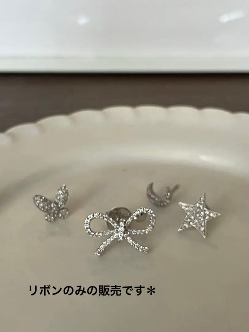専用＊定価29.1500円！Bijou de M ＊蝶結びピアス S