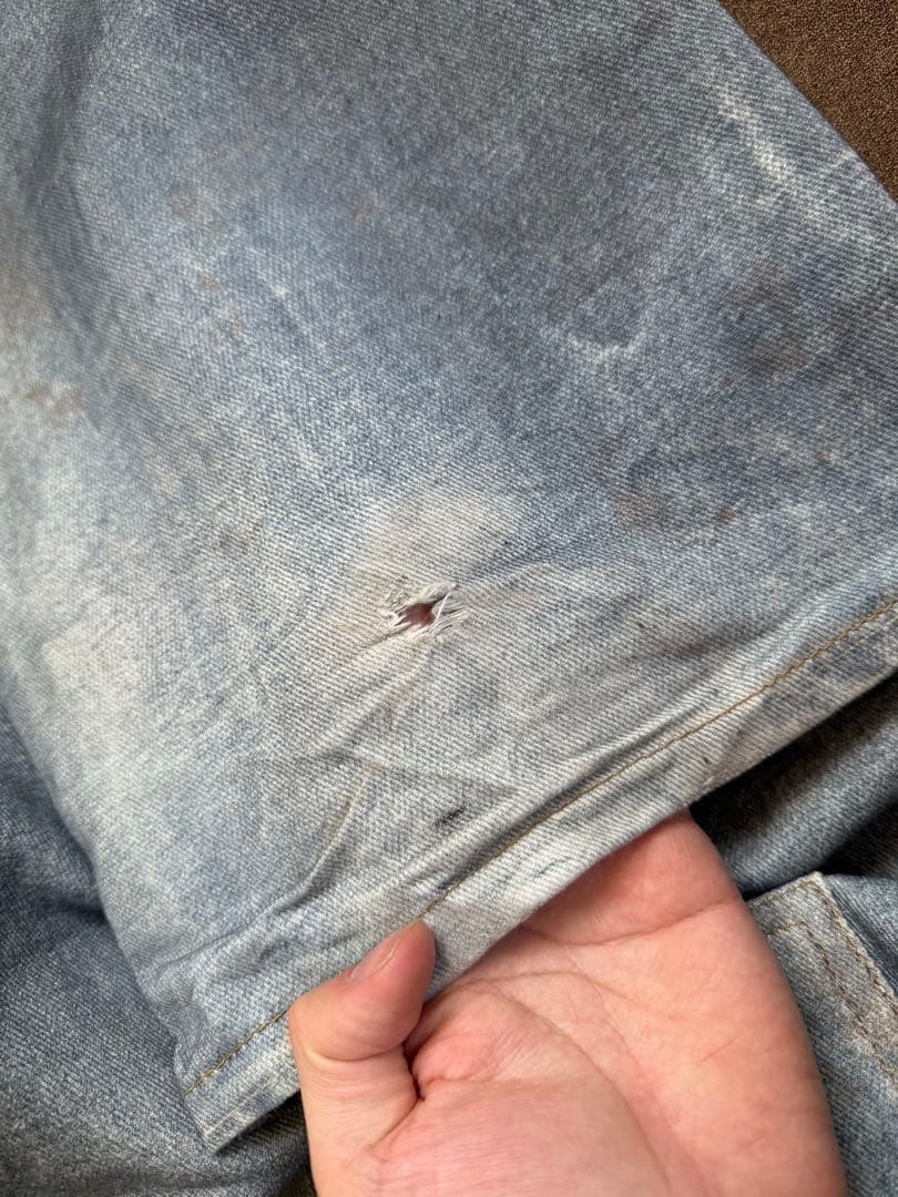 (完売商品)ZARA プリントバギーデニムパンツ　size40