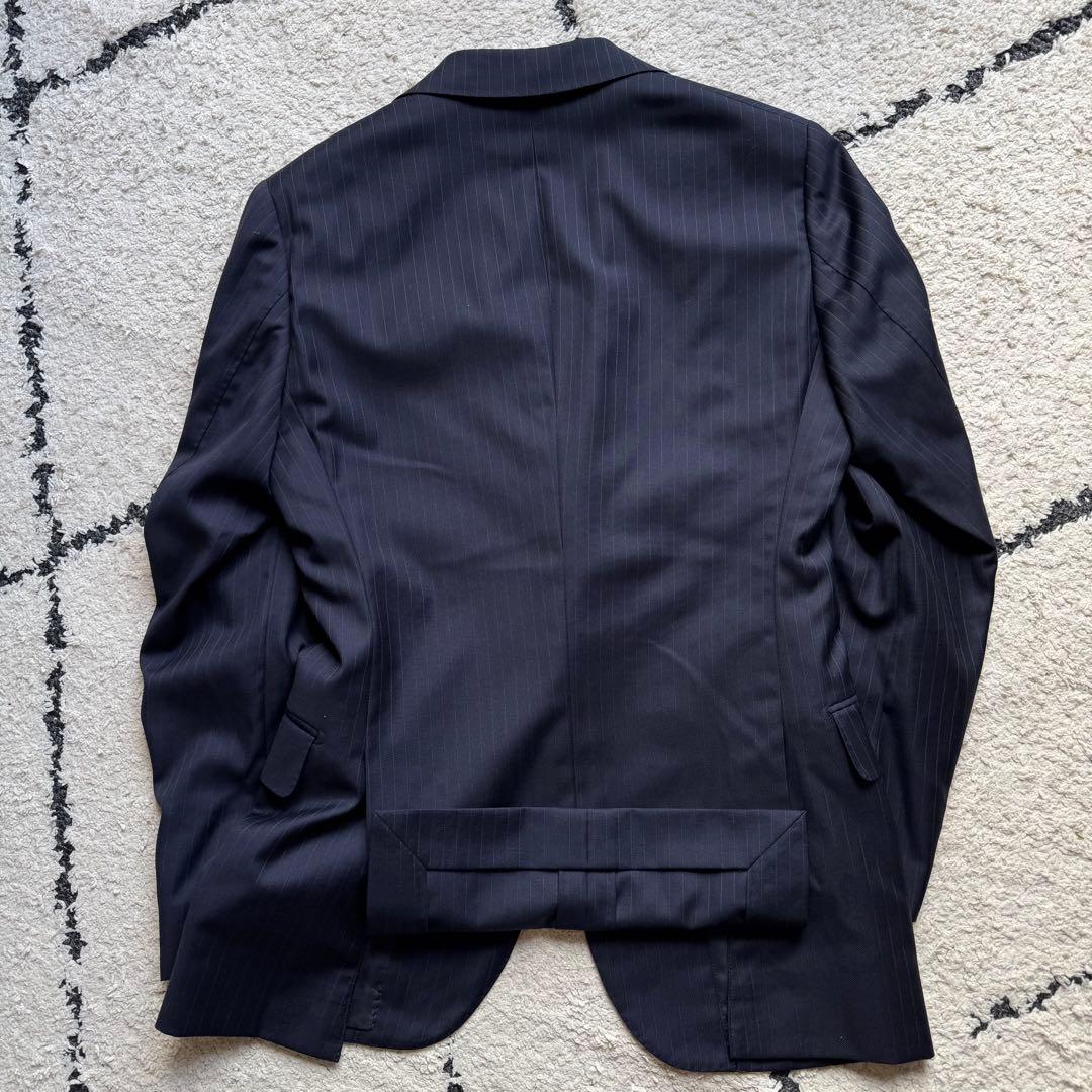 SHIPS ロロピアーナ　スーツ　セットアップ　ネイビー　ストライプ　42