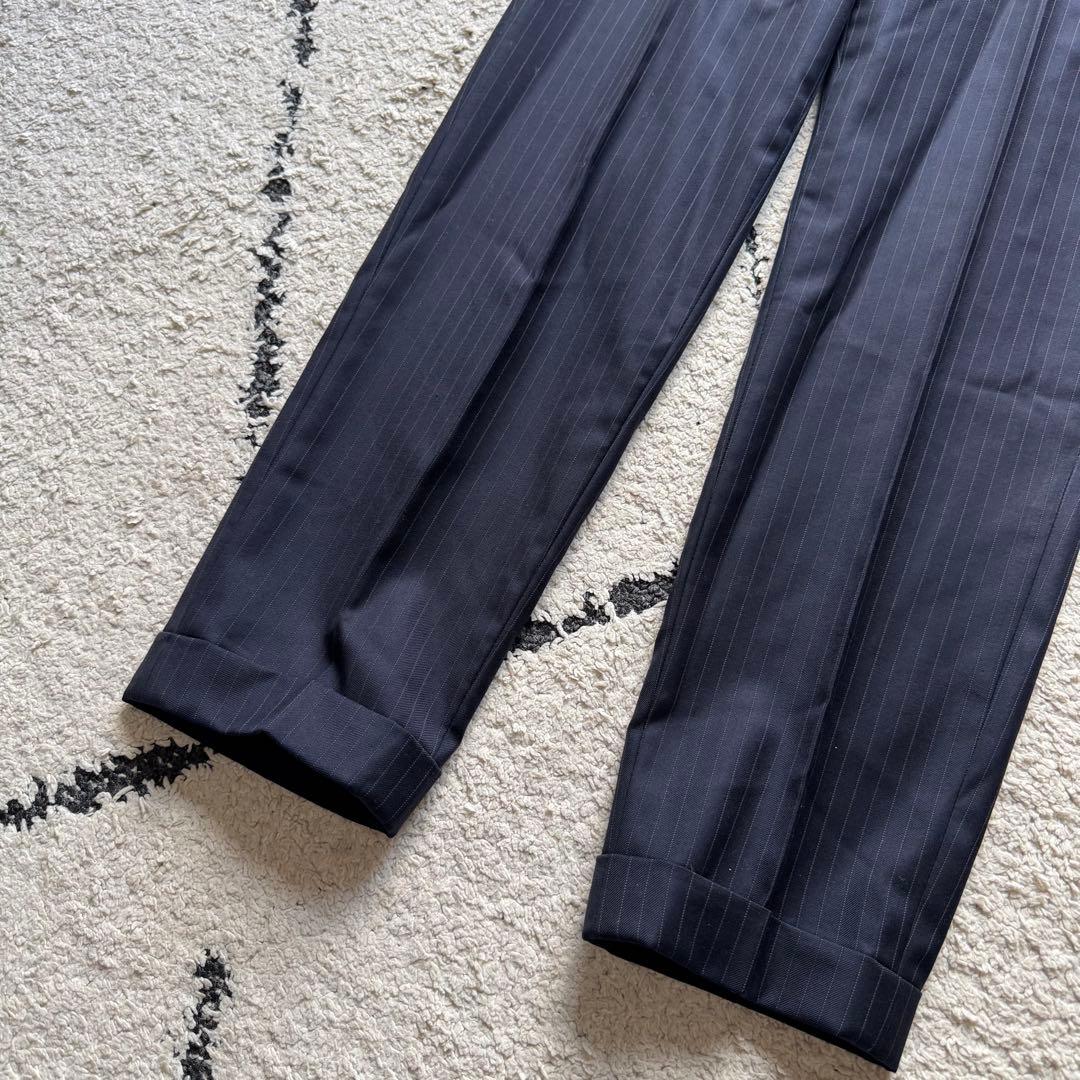 SHIPS ロロピアーナ　スーツ　セットアップ　ネイビー　ストライプ　42