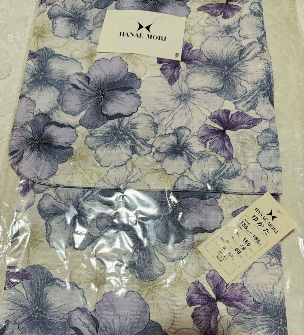 【新品・未使用】HANAE MORI レディース 浴衣 単品 仕立て上がり