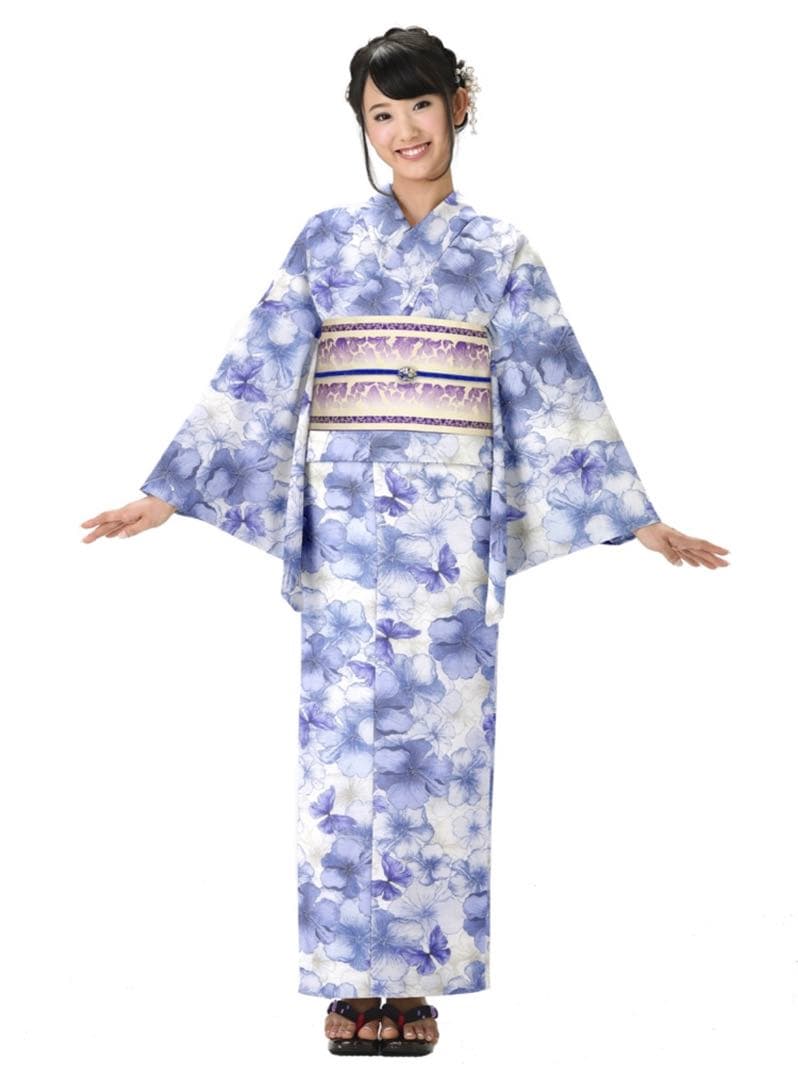 【新品・未使用】HANAE MORI レディース 浴衣 単品 仕立て上がり