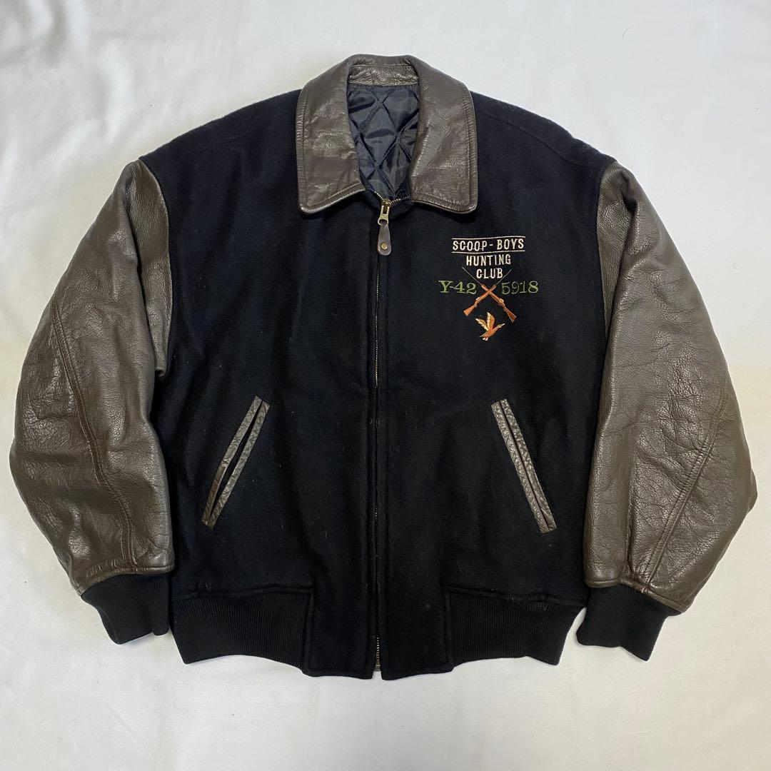 ジャケット・アウター 90s Scoop Boys Stadium Leather Jacket
