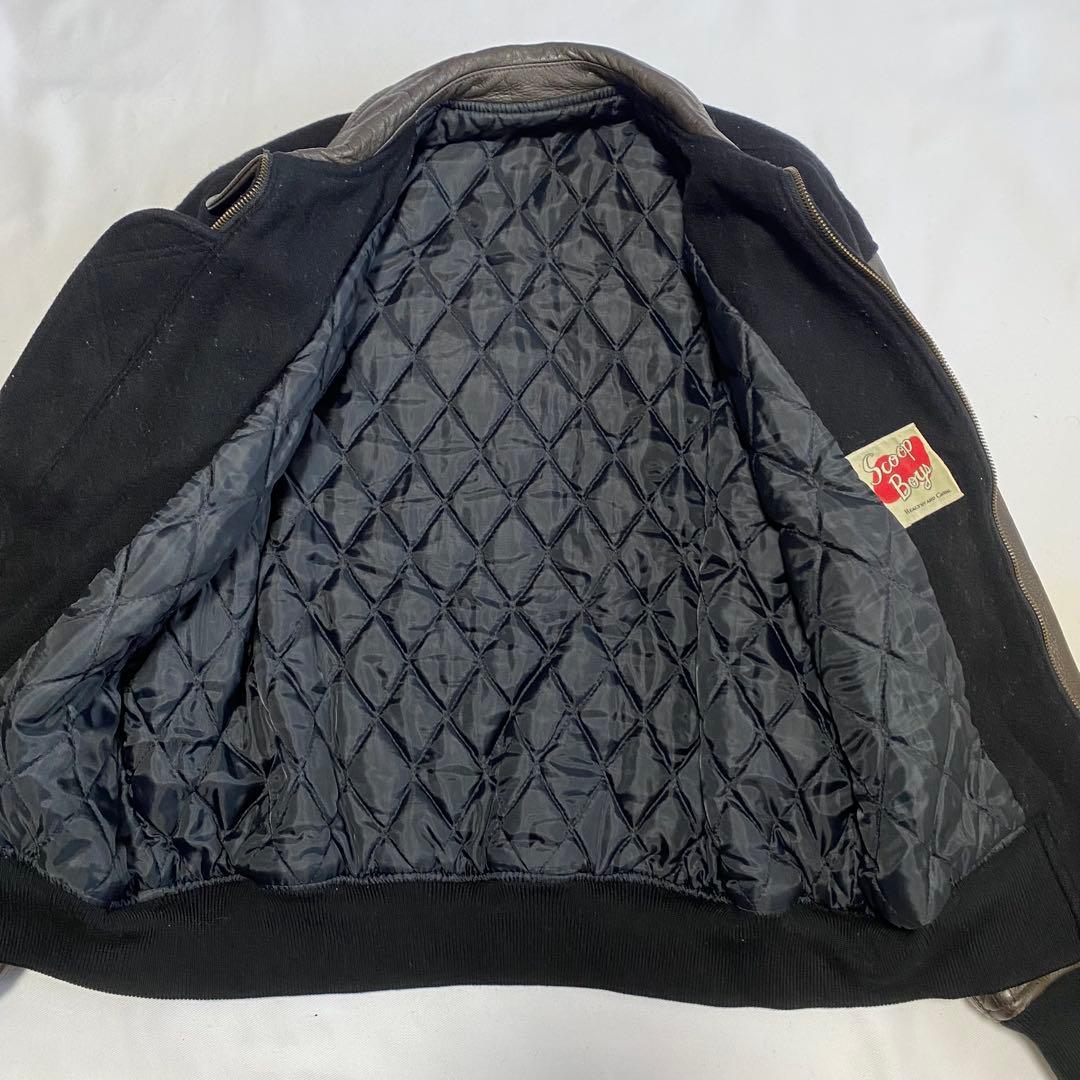 ジャケット・アウター 90s Scoop Boys Stadium Leather Jacket