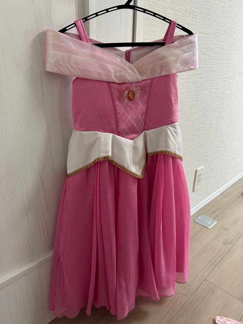 ビビディバビディブティック　オーロラ姫ドレス　100㎝　シューズ16㎝