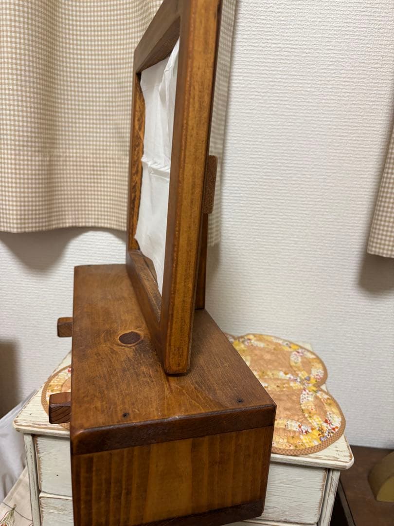 チューリップ　アンファン　引き出し付卓上鏡　鏡台