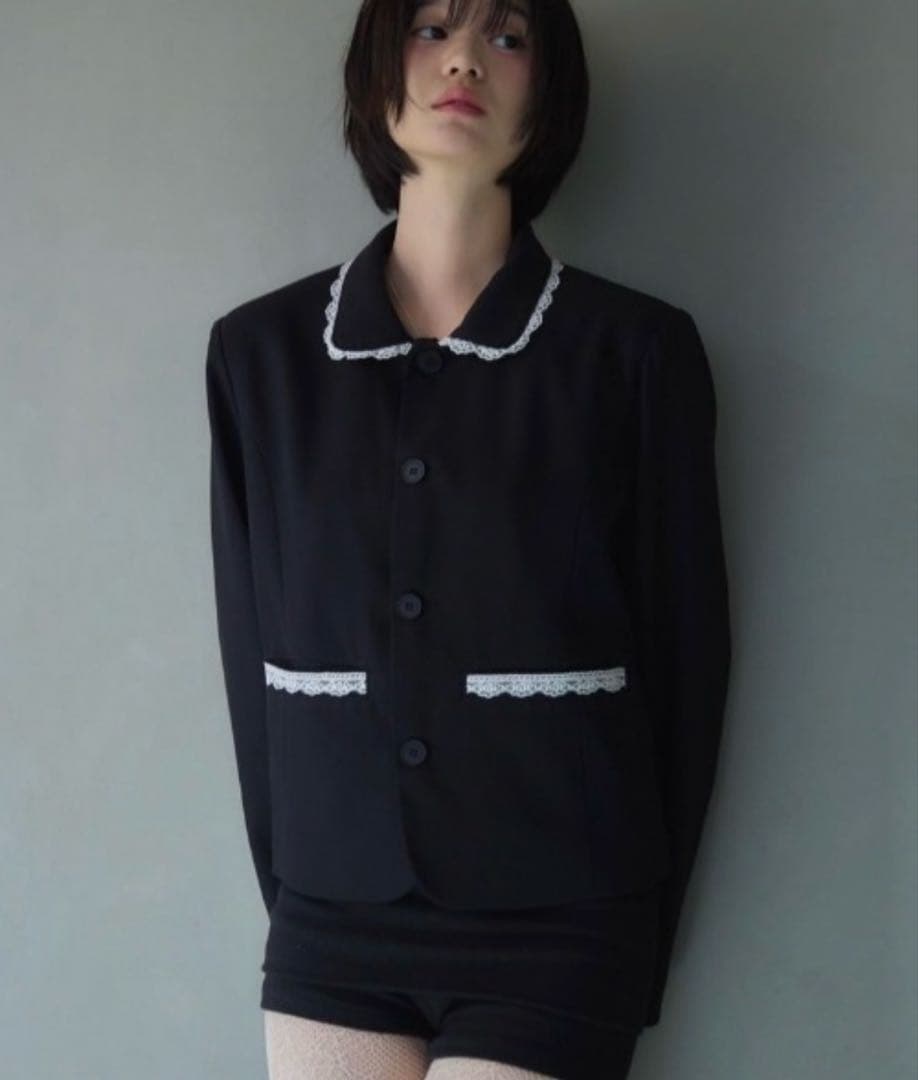 Smyon レース付きコンパクトジャケット