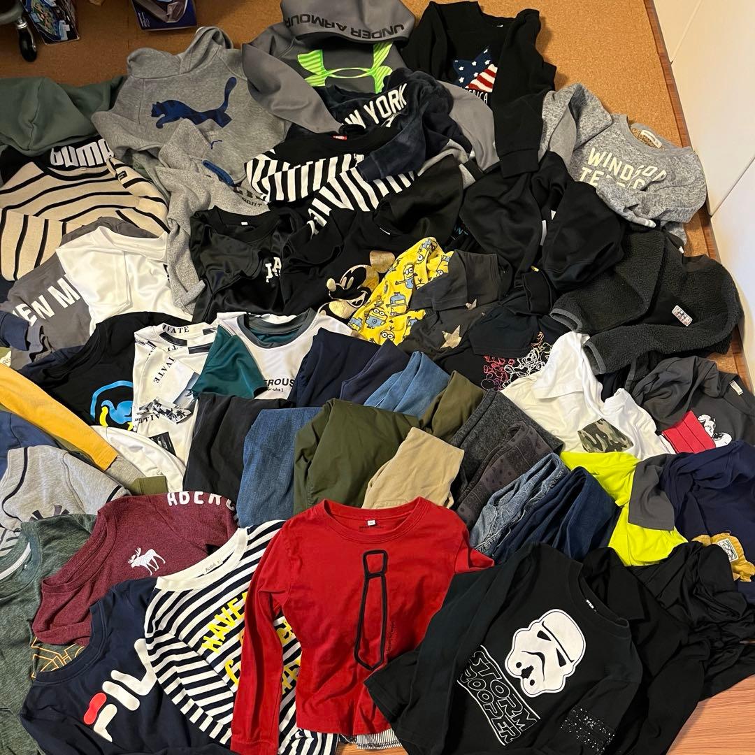 男の子 130cm 60点セット まとめ売り オールシーズン 春夏秋冬