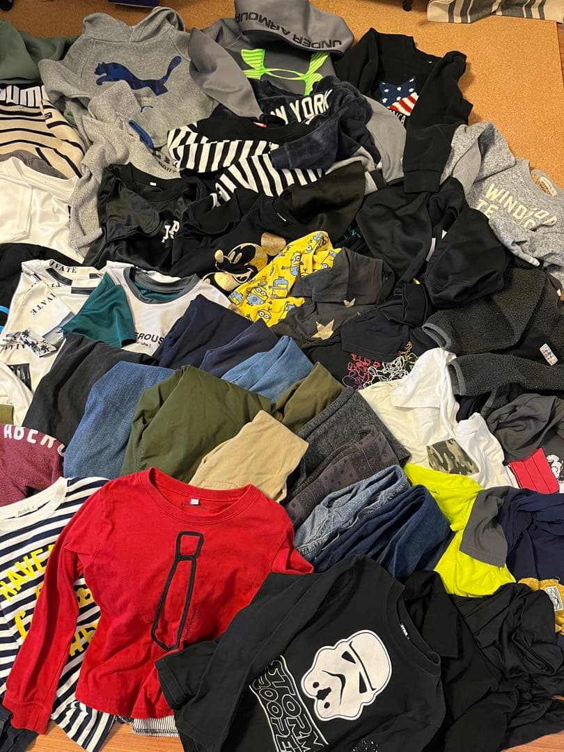 男の子 130cm 60点セット まとめ売り オールシーズン 春夏秋冬