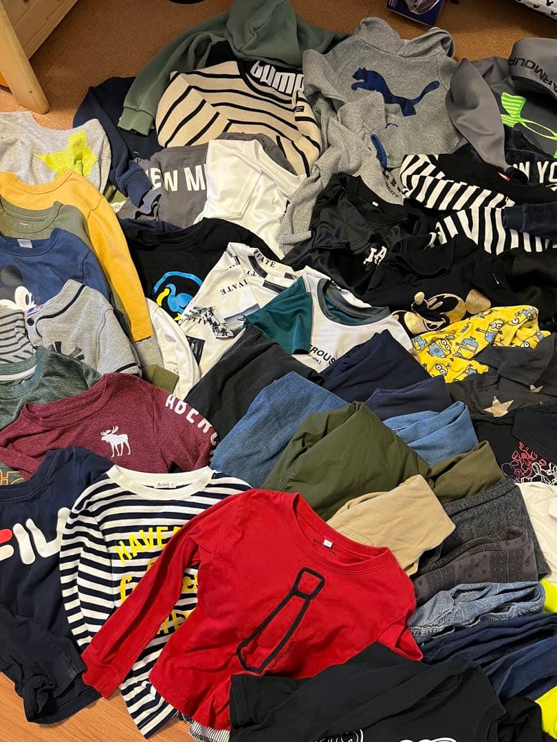 男の子 130cm 60点セット まとめ売り オールシーズン 春夏秋冬