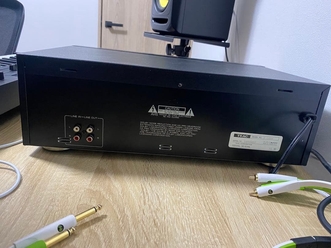 オーバーホール品TEAC カセットデッキ「V-1030」　動作OK 3ヘッド