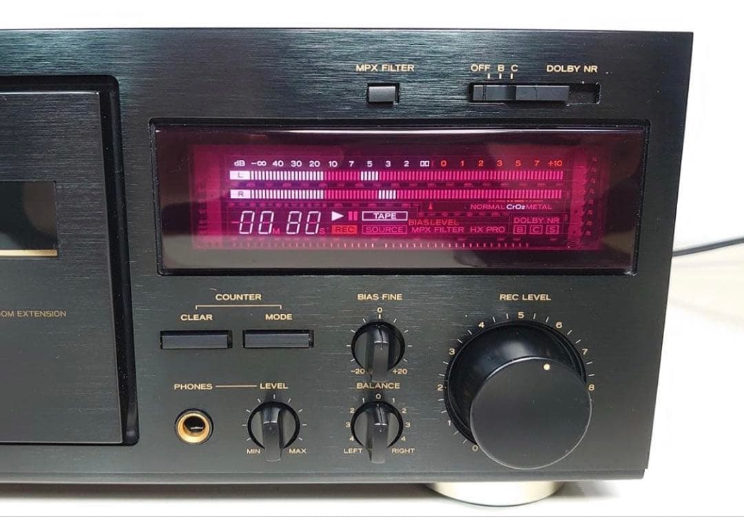 オーバーホール品TEAC カセットデッキ「V-1030」　動作OK 3ヘッド