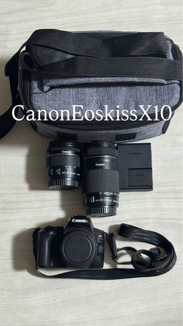【Canon】デジタル一眼レフカメラ EOSKiss X10 ダブルレンズ