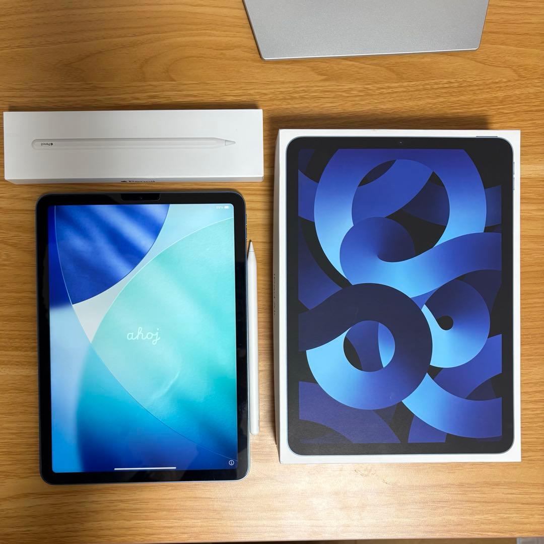iPad Air 第5世代 WiFi 64GB ブルー+アップルペンシル第２世代