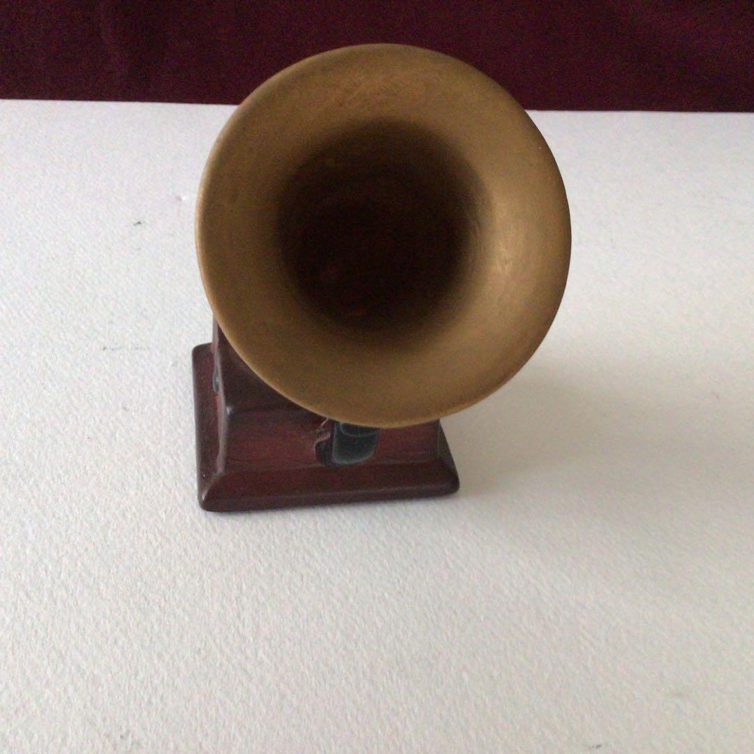 ふ*︎様 美品！　ニッパー犬と蓄音機の３点セット陶器製