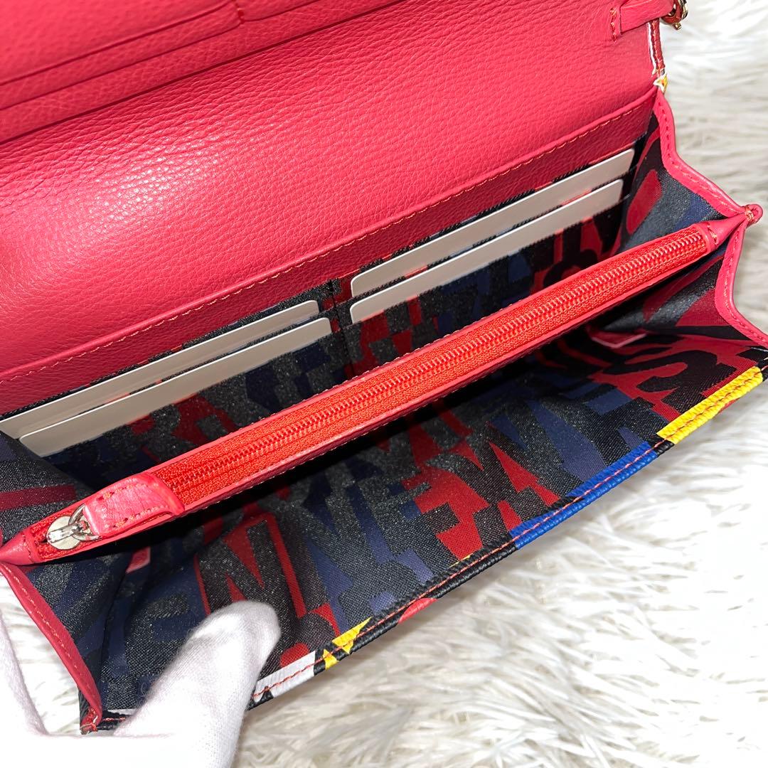 新品✨ヴィヴィアンウエストウッド　長財布　LOGOMANIA RED 32738