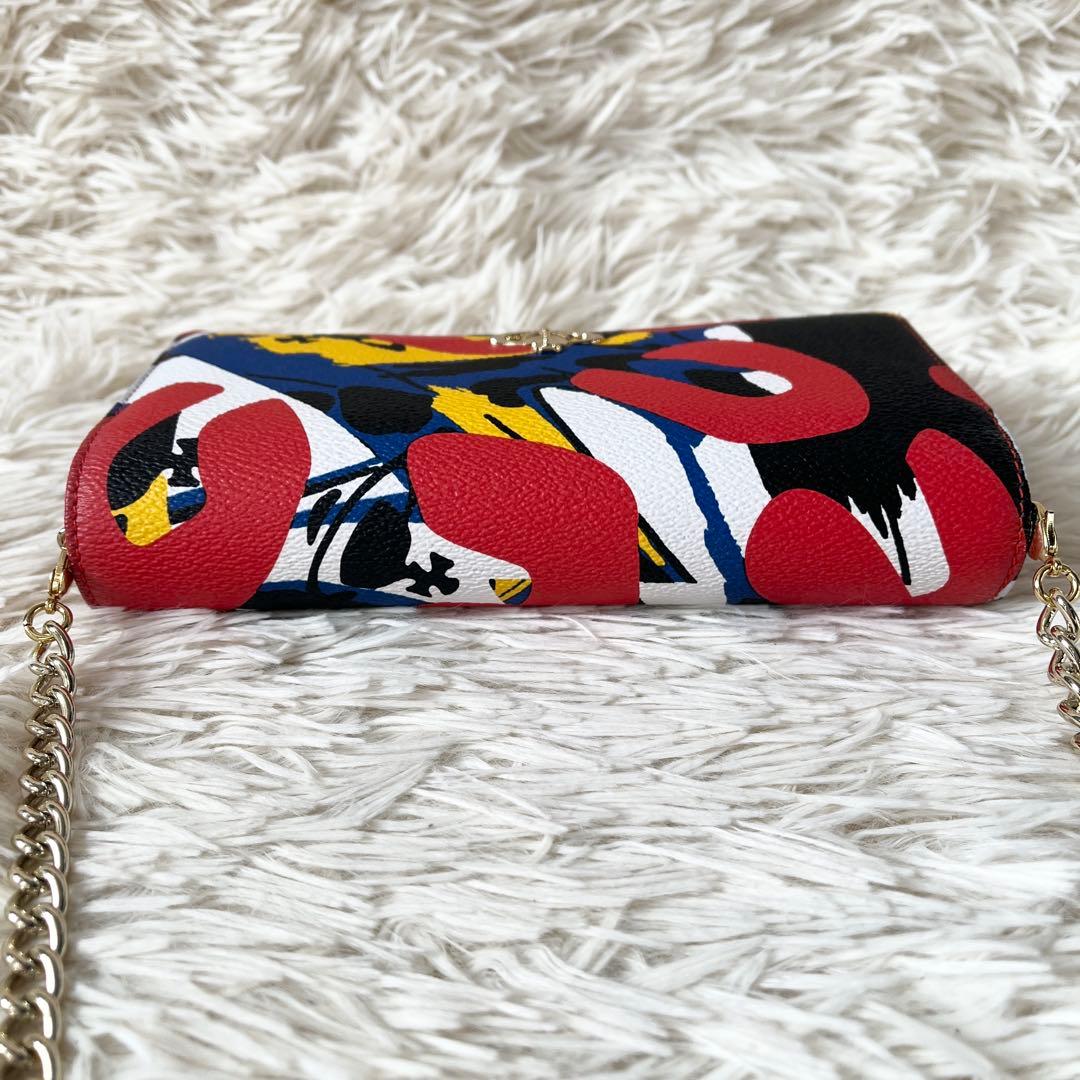 新品✨ヴィヴィアンウエストウッド　長財布　LOGOMANIA RED 32738
