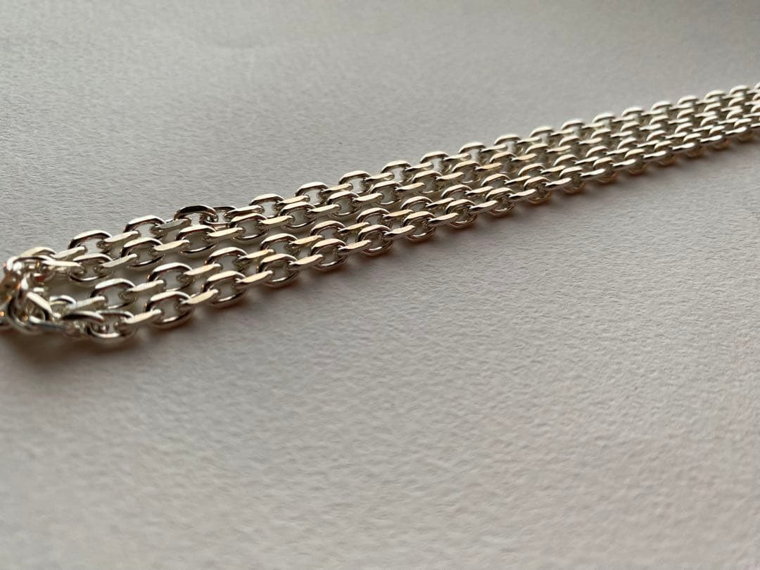 細角チェーン 太角チェーン 4.5mm silver シルバー 925 チェーン