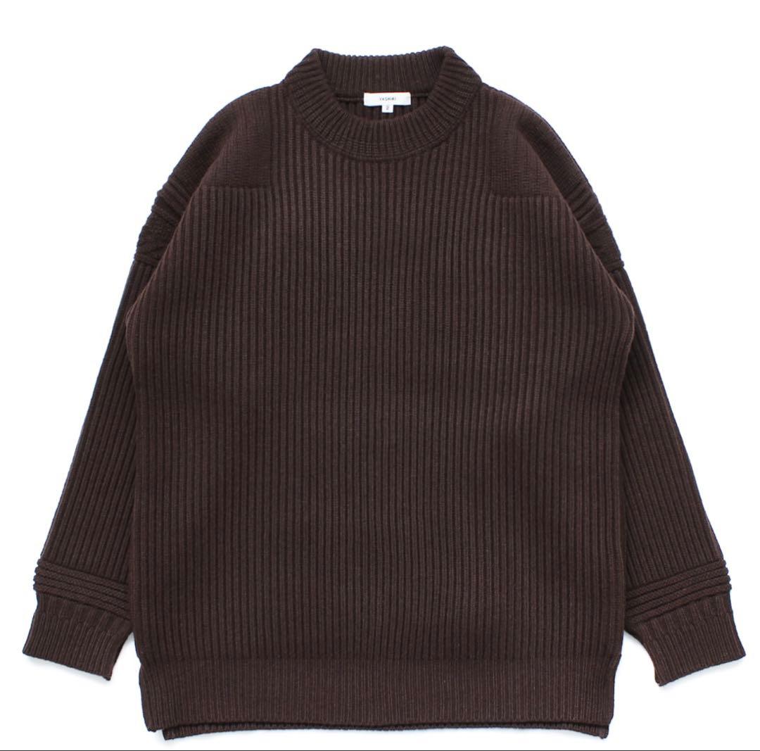 YASHIKI ヤシキ 霜柱 ニット セーター ダークブラウン
