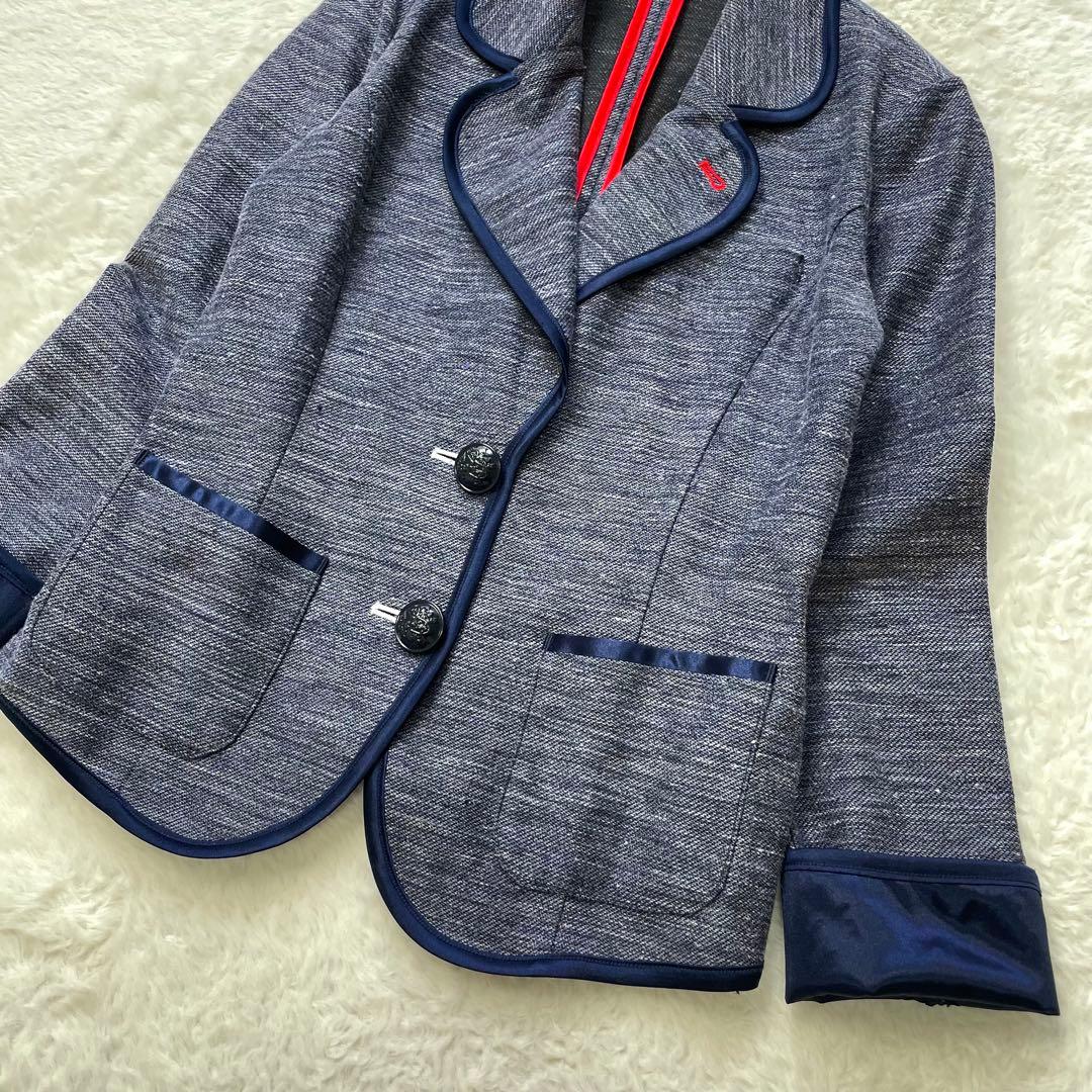 REGINA ROMANTICO リネンパイピングジャケット インディゴ 美品