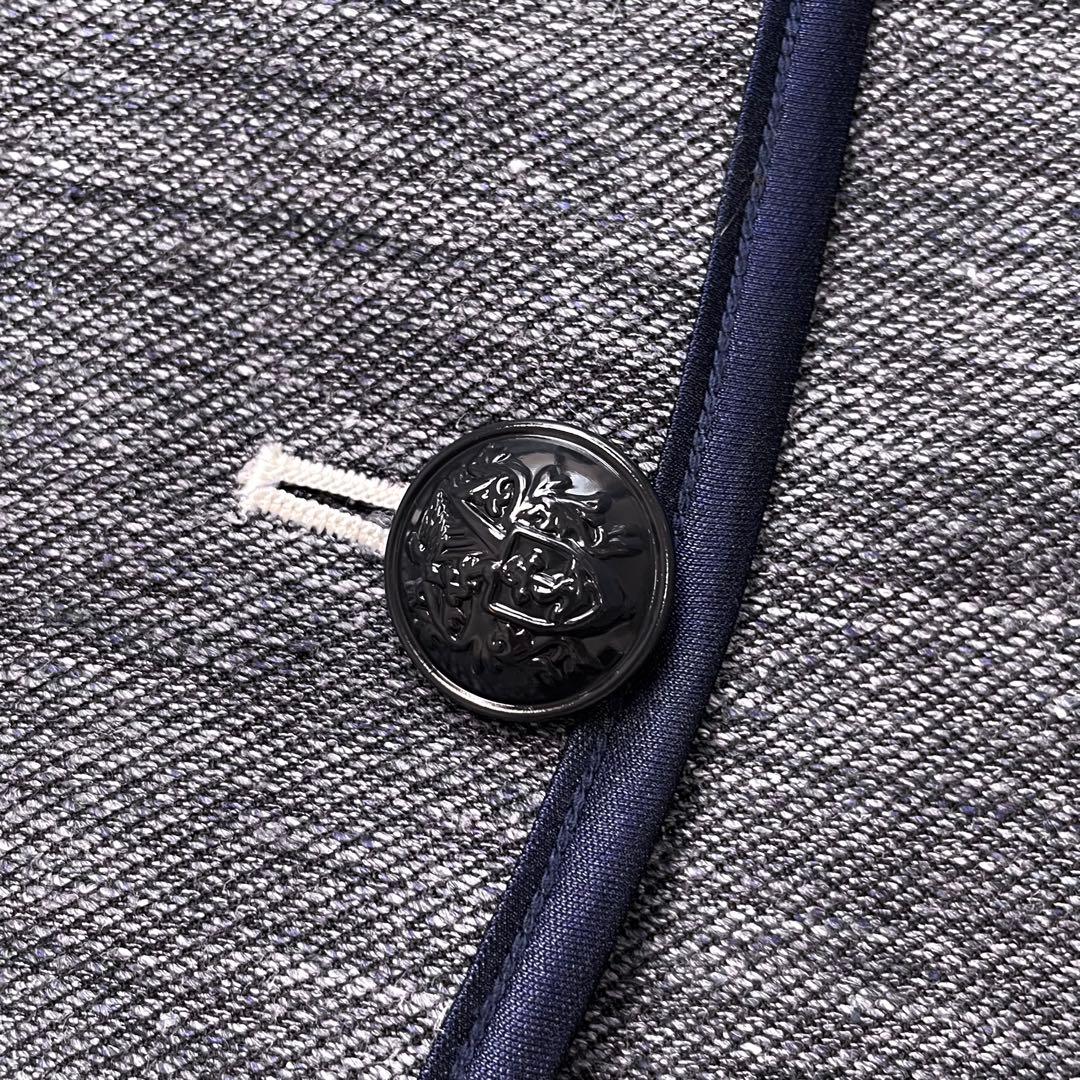 REGINA ROMANTICO リネンパイピングジャケット インディゴ 美品