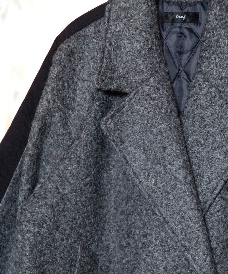 オズモーシス　切り替えPコート　GRAY×BLACK